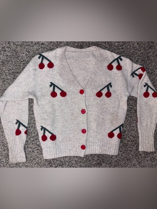 chicme Other - Knit cherry cardigan